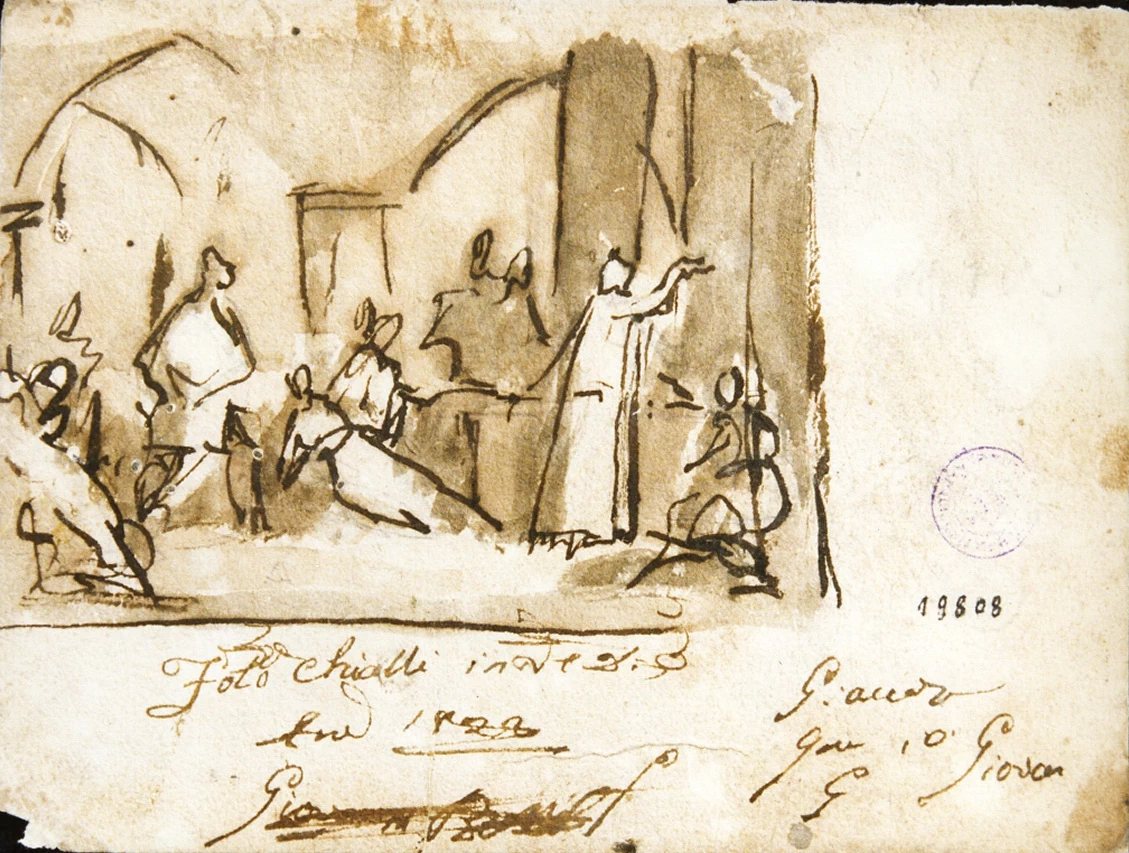 Studio di scena con tribunale dell'Inquisizione - Museo Nazionale di San Martino, Napoli